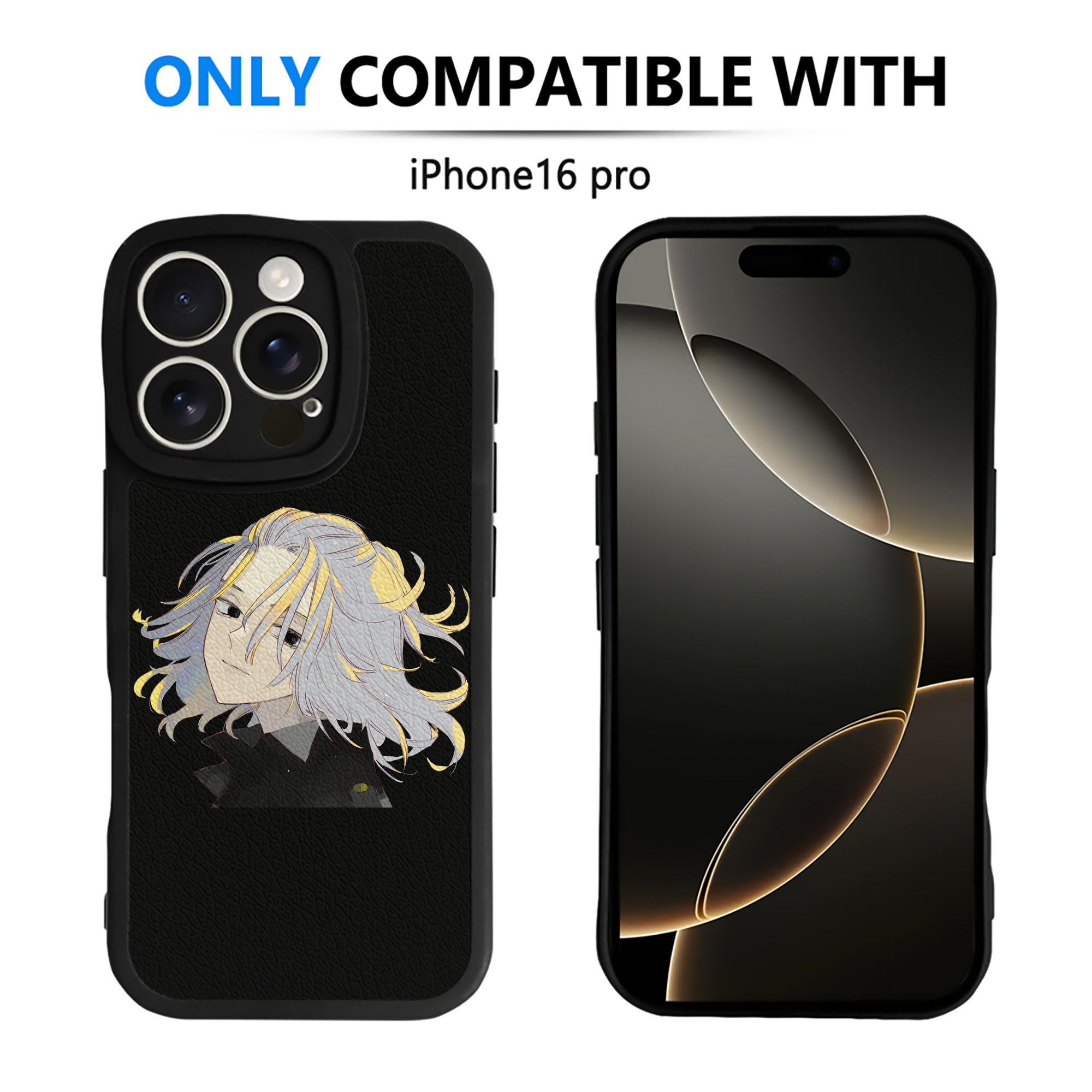 （画像用） 東京リベンジャーズ Tokyo Revengers 【iPhone 16シリーズ対応】シリコンスマホケース（レザー調） 材質：シリコン